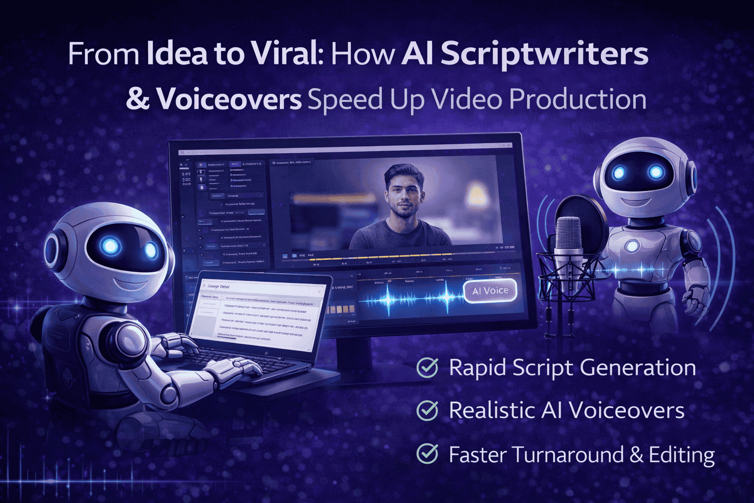 From Idea to Viral: How AI Scriptwriters & Voiceovers Speed Up Video Production